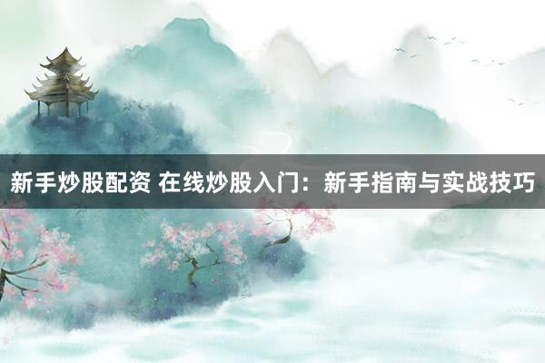 新手炒股配资 在线炒股入门：新手指南与实战技巧