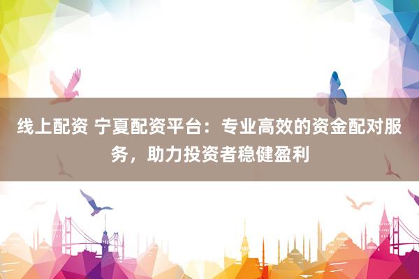 线上配资 宁夏配资平台：专业高效的资金配对服务，助力投资者稳健盈利