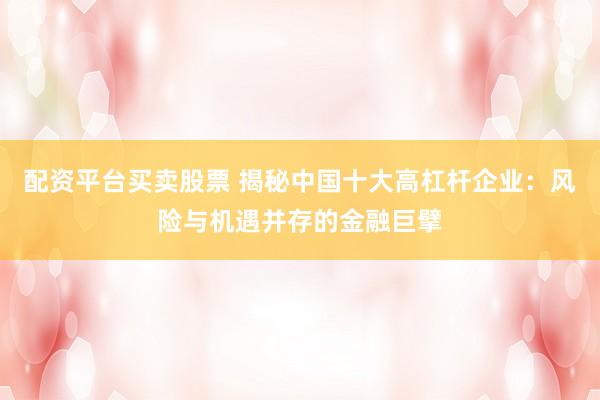 配资平台买卖股票 揭秘中国十大高杠杆企业：风险与机遇并存的金融巨擘