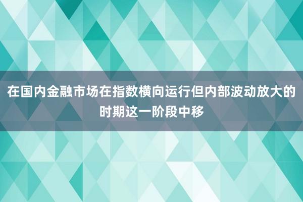 在国内金融市场在指数横向运行但内部波动放大的时期这一阶段中移
