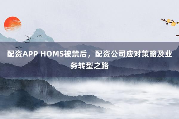 配资APP HOMS被禁后，配资公司应对策略及业务转型之路